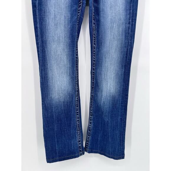 BKE Payton Jeans Womens 27x35.5 Blue Universal Fit Mid Rise Bootcut Stretch - Picture 3 of 10